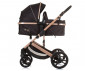 Комбинирана бебешка количка с обръщаща се седалка за деца до 22кг Chipolino Аморе, обсидиан/злато KKAM02401OG thumb 8