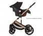 Комбинирана бебешка количка с обръщаща се седалка за деца до 22кг Chipolino Аморе, обсидиан/злато KKAM02401OG thumb 9
