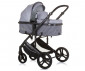 Комбинирана бебешка количка с обръщаща се седалка за деца до 22кг Chipolino Аморе, пепелно сиво KKAM02402AS thumb 2