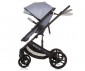 Комбинирана бебешка количка с обръщаща се седалка за деца до 22кг Chipolino Аморе, пепелно сиво KKAM02402AS thumb 6