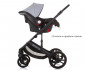 Комбинирана бебешка количка с обръщаща се седалка за деца до 22кг Chipolino Аморе, пепелно сиво KKAM02402AS thumb 9
