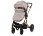 Комбинирана бебешка количка с обръщаща се седалка за деца до 22кг Chipolino Аморе, макадамия KKAM02403MA thumb 4