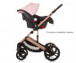 Комбинирана бебешка количка с обръщаща се седалка за деца до 22кг Chipolino Аморе, фламинго KKAM02405FL thumb 9