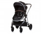 Комбинирана бебешка количка с обръщаща се седалка за деца до 22кг Chipolino Аура, обсидиан/сребро KKAUR02401OS thumb 3
