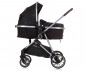 Комбинирана бебешка количка с обръщаща се седалка за деца до 22кг Chipolino Аура, обсидиан/сребро KKAUR02401OS thumb 7