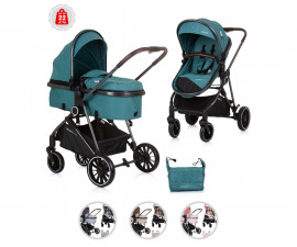 Комбинирана бебешка количка с обръщаща се седалка за деца до 22кг Chipolino Аура, асортимент KKAUR024