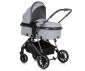Комбинирана бебешка количка с обръщаща се седалка за деца до 22кг Chipolino Аура, пепелно сиво KKAUR02402AS thumb 2