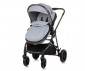 Комбинирана бебешка количка с обръщаща се седалка за деца до 22кг Chipolino Аура, пепелно сиво KKAUR02402AS thumb 4