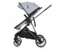 Комбинирана бебешка количка с обръщаща се седалка за деца до 22кг Chipolino Аура, пепелно сиво KKAUR02402AS thumb 5