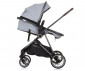 Комбинирана бебешка количка с обръщаща се седалка за деца до 22кг Chipolino Аура, пепелно сиво KKAUR02402AS thumb 6