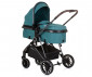 Комбинирана бебешка количка с обръщаща се седалка за деца до 22кг Chipolino Аура, синьо-зелена KKAUR02404TL thumb 2