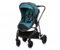 Комбинирана бебешка количка с обръщаща се седалка за деца до 22кг Chipolino Аура, синьо-зелена KKAUR02404TL thumb 3
