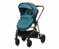 Комбинирана бебешка количка с обръщаща се седалка за деца до 22кг Chipolino Аура, синьо-зелена KKAUR02404TL thumb 4