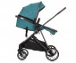 Комбинирана бебешка количка с обръщаща се седалка за деца до 22кг Chipolino Аура, синьо-зелена KKAUR02404TL thumb 6