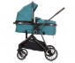 Комбинирана бебешка количка с обръщаща се седалка за деца до 22кг Chipolino Аура, синьо-зелена KKAUR02404TL thumb 7