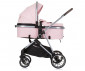 Комбинирана бебешка количка с обръщаща се седалка за деца до 22кг Chipolino Аура, фламинго KKAUR02405FL thumb 7