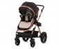 Комбинирана бебешка количка с обръщаща се седалка за деца до 22кг Chipolino Хавана, обсидиан/злато KKHA02401OG thumb 3