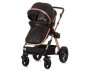 Комбинирана бебешка количка с обръщаща се седалка за деца до 22кг Chipolino Хавана, обсидиан/злато KKHA02401OG thumb 4