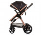 Комбинирана бебешка количка с обръщаща се седалка за деца до 22кг Chipolino Хавана, обсидиан/злато KKHA02401OG thumb 6