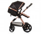 Комбинирана бебешка количка с обръщаща се седалка за деца до 22кг Chipolino Хавана, обсидиан/злато KKHA02401OG thumb 8