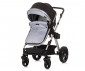 Комбинирана бебешка количка с обръщаща се седалка за деца до 22кг Chipolino Хавана, обсидиан/сребро KKHA02402OS thumb 4