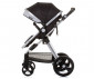 Комбинирана бебешка количка с обръщаща се седалка за деца до 22кг Chipolino Хавана, обсидиан/сребро KKHA02402OS thumb 6