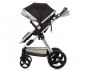 Комбинирана бебешка количка с обръщаща се седалка за деца до 22кг Chipolino Хавана, обсидиан/сребро KKHA02402OS thumb 7