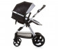 Комбинирана бебешка количка с обръщаща се седалка за деца до 22кг Chipolino Хавана, обсидиан/сребро KKHA02402OS thumb 8