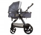 Комбинирана бебешка количка с обръщаща се седалка за деца до 22кг Chipolino Хавана, сребристо сиво KKHA02404SG thumb 10