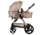 Комбинирана бебешка количка с обръщаща се седалка за деца до 22кг Chipolino Хавана, златисто бежово KKHA02405GB thumb 10