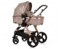 Комбинирана бебешка количка с обръщаща се седалка за деца до 22кг Chipolino Хавана, златисто бежово KKHA02405GB thumb 2