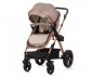 Комбинирана бебешка количка с обръщаща се седалка за деца до 22кг Chipolino Хавана, златисто бежово KKHA02405GB thumb 3