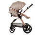 Комбинирана бебешка количка с обръщаща се седалка за деца до 22кг Chipolino Хавана, златисто бежово KKHA02405GB thumb 8