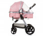 Комбинирана бебешка количка с обръщаща се седалка за деца до 22кг Chipolino Хавана, фламинго KKHA02406FL thumb 11