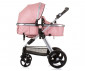 Комбинирана бебешка количка с обръщаща се седалка за деца до 22кг Chipolino Хавана, фламинго KKHA02406FL thumb 9