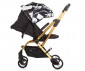 Сгъваема лятна бебешка количка за новородени с тегло до 22 кг. с обръщаща се седалка Chipolino Twister 360°, мастилен арт LKTW02401IA thumb 4