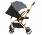 Сгъваема лятна бебешка количка за новородени с тегло до 22 кг. с обръщаща се седалка Chipolino Twister 360°, гранит LKTW02402GN thumb 4