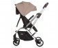 Сгъваема лятна бебешка количка за новородени с тегло до 22 кг. с обръщаща се седалка Chipolino Twister 360°, макадамия LKTW02403MA thumb 5