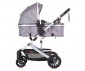 Комбинирана бебешка количка с обръщаща се седалка за деца до 15кг Chipolino Естел, глетчер KKES02303GL thumb 3