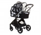 Комбинирана количка с обръщаща се седалка за новородени бебета и деца до 22кг Chipolino Елит 3в1, мастилен арт KKET02401IA thumb 3
