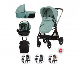 Комбинирана количка с обръщаща се седалка за новородени бебета и деца до 22кг Chipolino Елит 3в1, асортимент KKET024