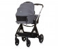 Комбинирана количка с обръщаща се седалка за новородени бебета и деца до 22кг Chipolino Елит 3в1, гранит KKET02402GN thumb 16