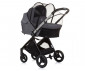 Комбинирана количка с обръщаща се седалка за новородени бебета и деца до 22кг Chipolino Елит 3в1, гранит KKET02402GN thumb 3