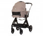 Комбинирана количка с обръщаща се седалка за новородени бебета и деца до 22кг Chipolino Елит 3в1, макадамия KKET02403MA thumb 16