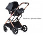 Комбинирана количка с обръщаща се седалка за новородени бебета и деца до 22кг Chipolino Зара, антрацит KKZAT02201AN thumb 11
