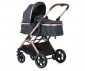 Комбинирана количка с обръщаща се седалка за новородени бебета и деца до 22кг Chipolino Зара, антрацит KKZAT02201AN thumb 2