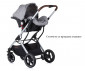 Комбинирана количка с обръщаща се седалка за новородени бебета и деца до 22кг Chipolino Зара, платина KKZAT02202PL thumb 11