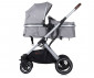 Комбинирана количка с обръщаща се седалка за новородени бебета и деца до 22кг Chipolino Зара, платина KKZAT02202PL thumb 3