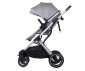 Комбинирана количка с обръщаща се седалка за новородени бебета и деца до 22кг Chipolino Зара, платина KKZAT02202PL thumb 8