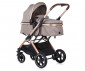 Комбинирана количка с обръщаща се седалка за новородени бебета и деца до 22кг Chipolino Зара, хумус KKZAT02203HU thumb 2
